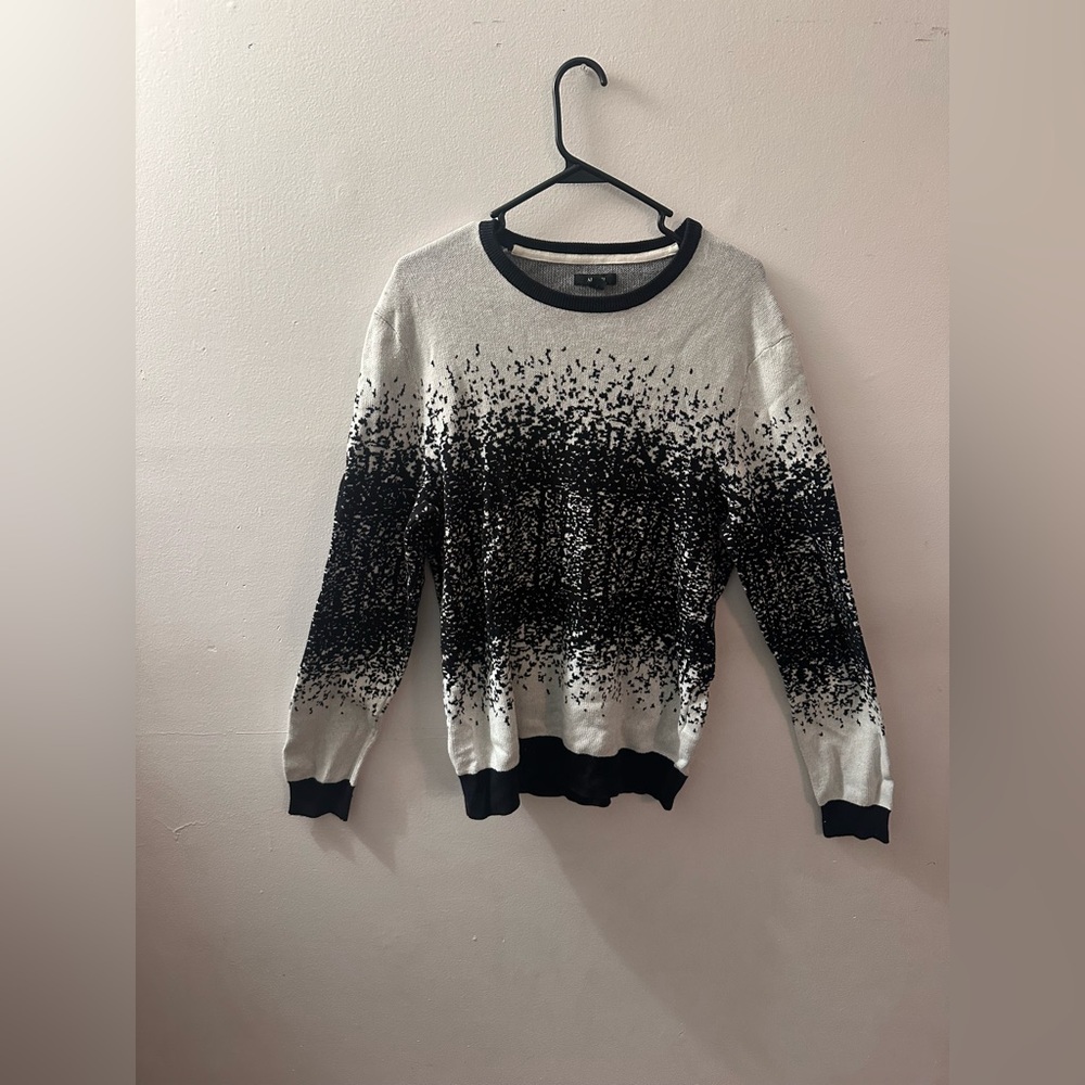 Black and white sweater
